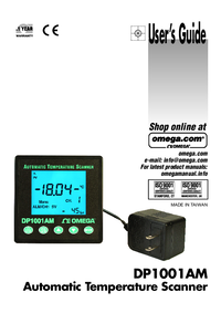 Thumbnail of document Manual - DP1001AM 1/4 DIN 10-Channel Automatic Temperature Scanner